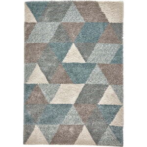 Šedo-modrý koberec Think Rugs Royal Nomadic Grey &Teal, 160 x 220 cm