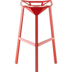 Červená barová židle Magis Officina, výška 74 cm