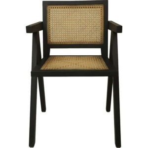 Černá jídelní židle z mahagonového dřeva Phi - HSM collection