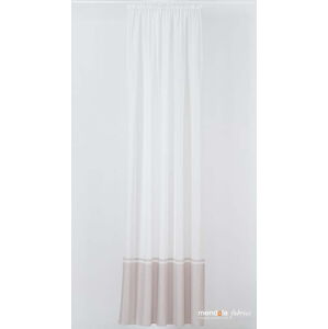 Růžovo-bílá záclona 300x260 cm Sanova – Mendola Fabrics