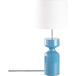 Modrá dřevěná stolní lampa Opviq lights Asteria