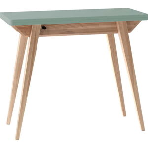 Konzolový stolek v mentolové barvě/v přírodní barvě 45x90 cm Envelope – Ragaba