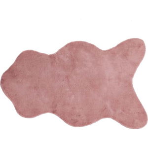 Růžová umělá kožešina Tiseco Home Studio Rabbit, 60 x 90 cm