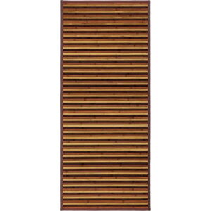 Bambusový běhoun v hnědo-hořčicové barvě 75x175 cm – Casa Selección