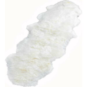 Bílá ovčí kožešina Native Natural Double, 60 x 240 cm