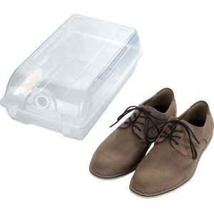 Transparentní úložný box na boty Wenko Smart, šířka 21 cm