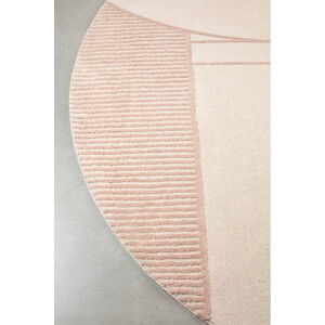 Béžovo-růžový koberec Zuiver Bliss, ø 240 cm