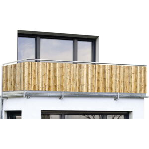 Světle hnědá plastová balkonová zástěna 500x85 cm – Maximex