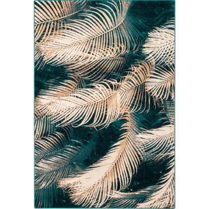 Vlněný koberec v petrolejové barvě 133x180 cm Areca – Agnella