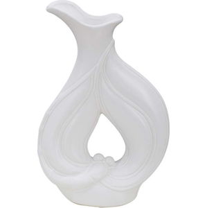 Bílá porcelánová váza Mauro Ferretti Lien, výška 31 cm