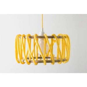 Žluté stropní svítidlo EMKO Macaron, ø 30 cm