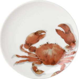 Červený porcelánový talíř ø 20 cm Crab - IHR