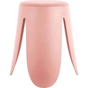 Světle růžová plastová stolička Savor – Leitmotiv