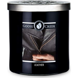 Vonná svíčka ve skleněné dóze Goose Creek Men's Collection Leather, 50 hodin hoření
