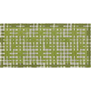 Zelený pratelný běhoun 55x190 cm Dama Verde – Floorita