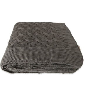 Hnědá bavlněná deka Homemania Decor Soft, 130 x 170 cm