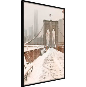 Plakát v rámu Artgeist Winter in New York, 40 x 60 cm