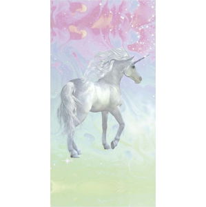 Plážová osuška s potiskem Good Morning Unicorn, 75 x 150 cm