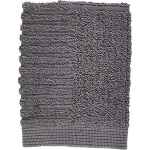 Šedý bavlněný ručník Zone Classic, 30 x 30 cm