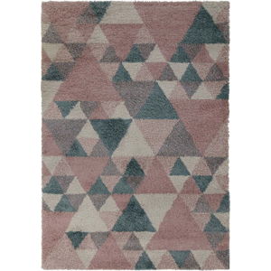 Růžovo-modrý koberec Flair Rugs Nuru, 80 x 150 cm