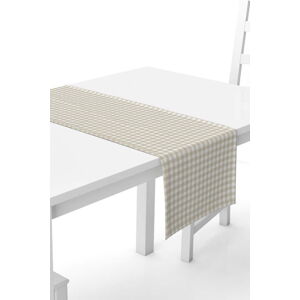 Béžovo-bílý běhoun na stůl Kate Louise, 40 x 140 cm