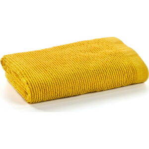 Žlutý bavlněný ručník La Forma Miekki, 50 x 100 cm