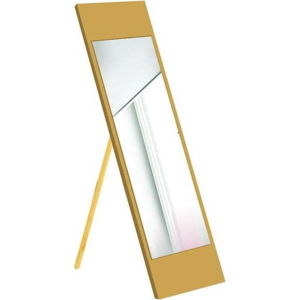 Stojací zrcadlo s hořčicově žlutým rámem Oyo Concept, 35 x 140 cm