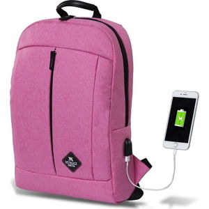Fuchsiový batoh s USB portem My Valice GALAXY Smart Bag