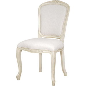 Krémově bílá jídelní židle bez područek s konstrukcí z březového dřeva Livin Hill Verona