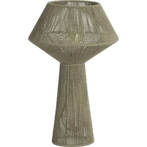 Světle zelená stolní lampa se stínidlem z juty (výška 47 cm) Fugia – Light & Living