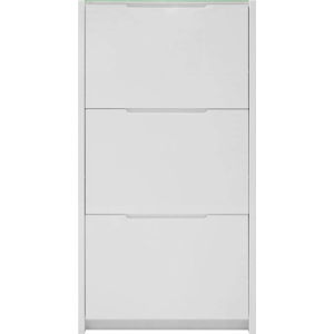 Bílý botník Actona Berlin, 65,5 x 121,6 cm