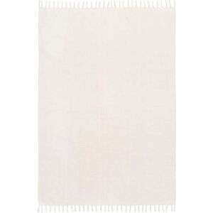 Bílý ručně tkaný bavlněný koberec Westwing Collection Agneta, 70 x 140 cm
