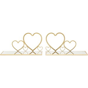 Noční stolek ve zlaté barvě Hearts – Mauro Ferretti