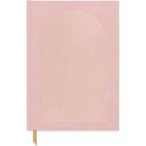 Nedatovaný diář 192 stránek formát A5 Dusty Pink – DesignWorks Ink