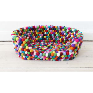 Kuličkový vlněný pelíšek pro domácí zvířata Wooldot Ball Pet Basket Multi, 80 x 60 cm
