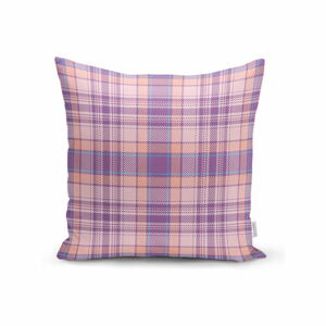 Růžovo-fialový dekorativní povlak na polštář Minimalist Cushion Covers Flannel, 35 x 55 cm