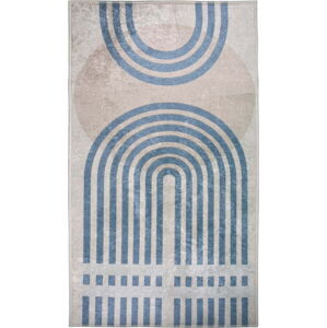 Modrý/šedý koberec 80x50 cm - Vitaus