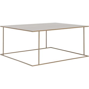 Konferenční stolek ve zlaté barvě Custom Form Walt, 100 x 100 cm