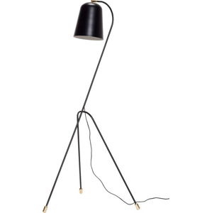 Černá volně stojící lampa Hübsch Floor Lamp, výška 156 cm