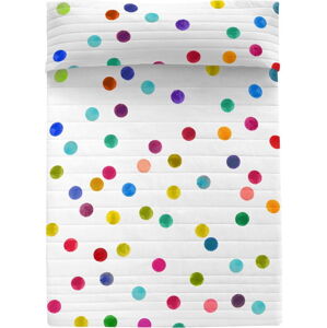 Bílý bavlněný prošívaný povlak na peřinu 240x260 cm Confetti – Happy Friday