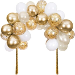Párty doplňky v sadě 40 ks Gold Balloon Arch – Meri Meri
