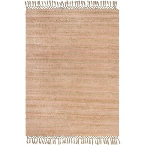 Růžový jutový koberec Flair Rugs Equinox, 160 x 230 cm