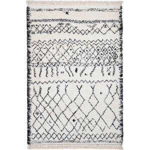 Bílý/černý koberec 290x200 cm Boho - Think Rugs
