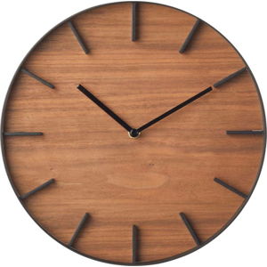 Nástěnné hodiny YAMAZAKI RIn Oscuro, ⌀ 27 cm