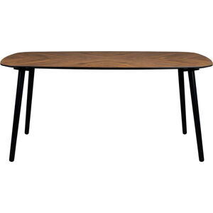 Jídelní stůl s deskou v dekoru ořechového dřeva 90x165 cm Clover – Dutchbone