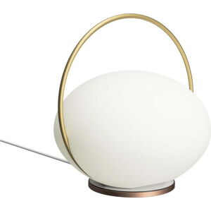 LED stolní lampa v bílo-zlaté barvě (výška 19 cm) Orbit – UMAGE