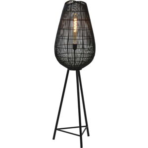 Černá stojací lampa (výška 128 cm) Yumi – Light & Living