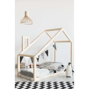 Domečková postel z borovicového dřeva Adeko Mila DM, 135 x 190 cm