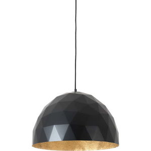 Černé závěsné svítidlo s detailem ve zlaté barvě Custom Form Leonard, ø 50 cm