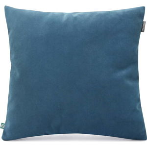 Modrý povlak na polštář se sametovým povrchem Mumla Velvet, 45 x 45 cm